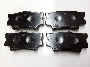 Image of Disc Brake Pad Set (Rear). A set of disc brake pads. image for your Toyota